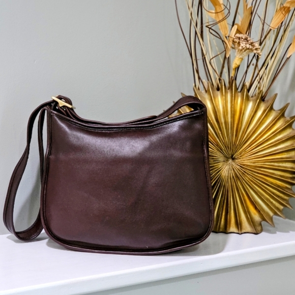 Vintage Coach Taft Crossbody / Shoulder Bag Purse # 9980 (Mahogany) - Picture 3 of 13